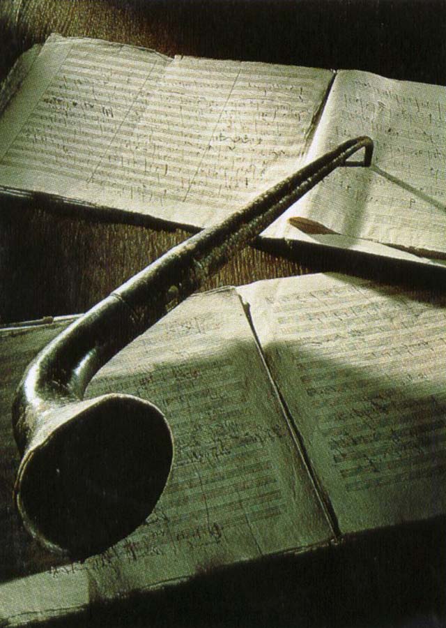 beethoven s ear trumpet lying on the manuscript of his eroica symphony